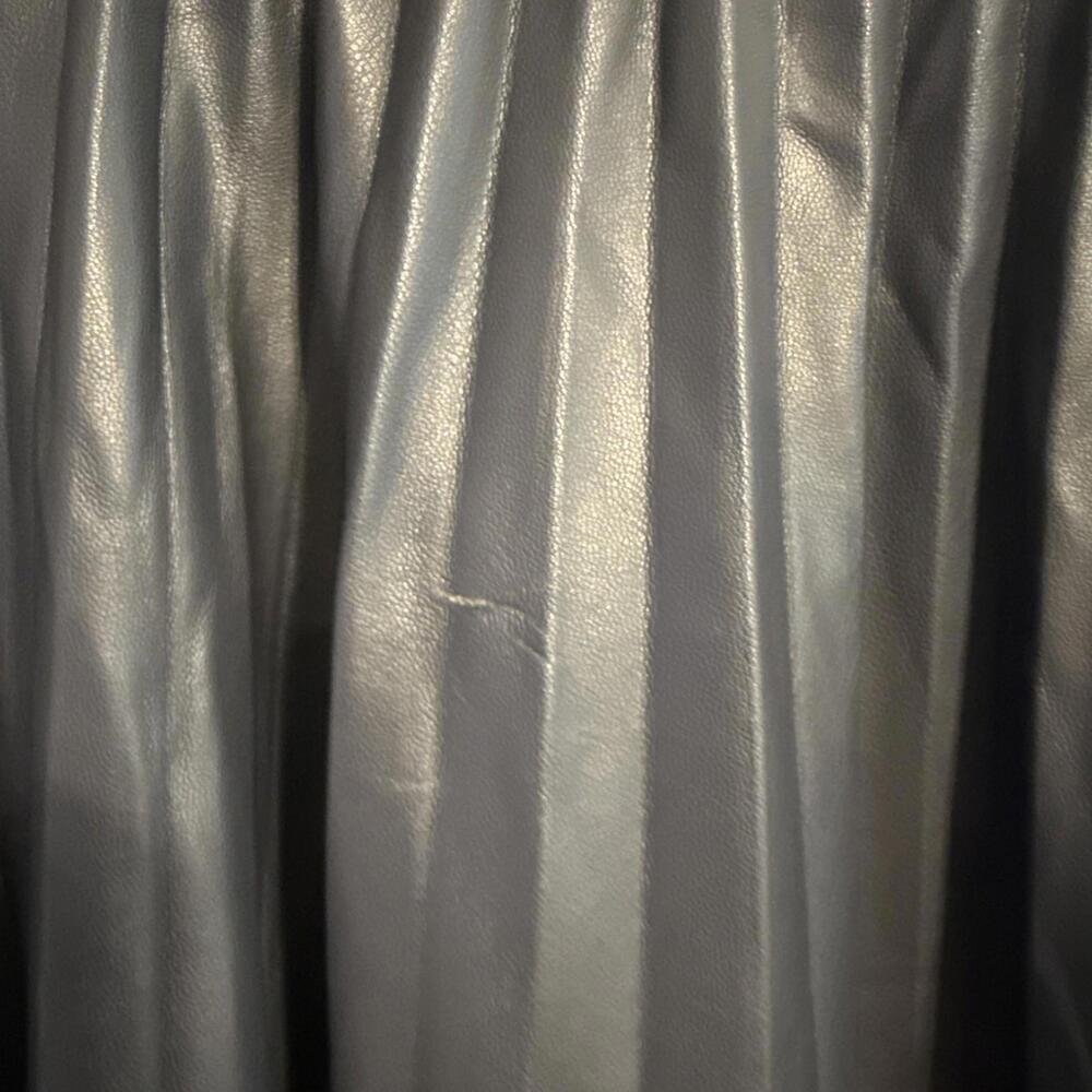 Scotch & Soda Faux Leather Pleated Midi Skirt Size XS $238 - Picture 12 of 12